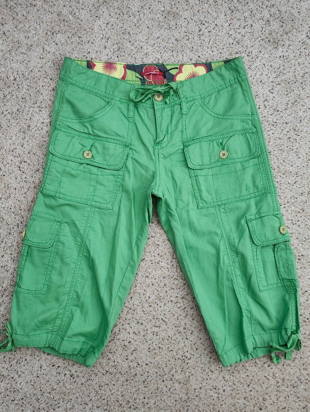 UnionBay Green Y2k Cargo Capri